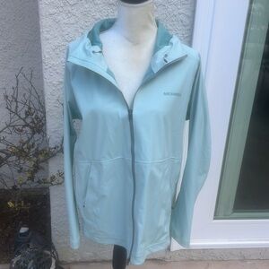 Merrell Whisper Soft Shell Light Green Raincoat Windbreaker Jacket Womens Size S